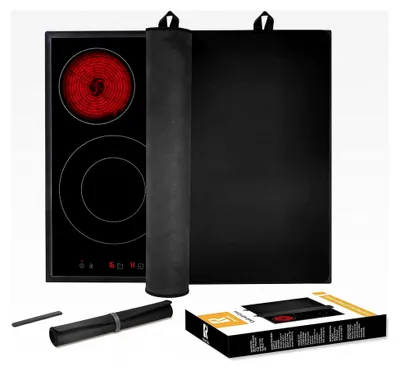 Produktbild von Herdabdeckplatte 61x53cm, Spritzschutz für die Küche, Abdeckung für Glaskeramikkochfelder, Staubschutzmatte für Induktionskochfelder zum Schutz vor Kratzern