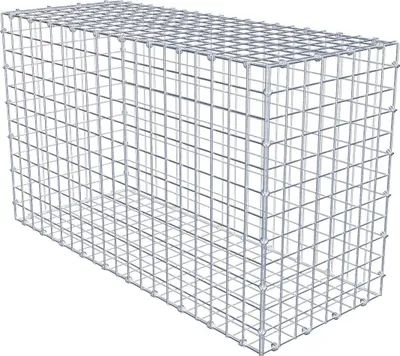 Produktbild von Gabione 100 cm x 60 cm x 40 cm (L x H x T), Maschenweite 5 x 5 cm, Spiralring