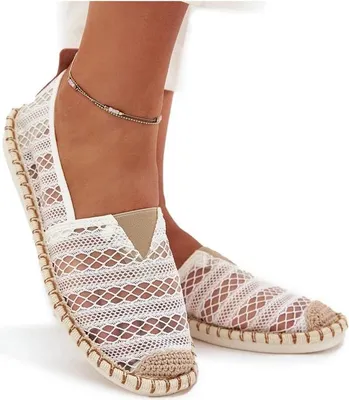 Produktbild von Damen Spitzen Espadrilles Mit Netz Weiß Faylira 39