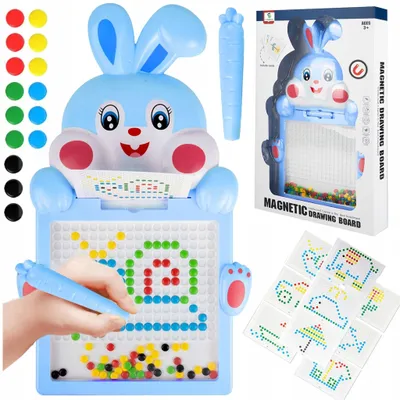 Zdjęcie produktu dla Edukacyjna Tablica Magnetyczna Układanka Szablony