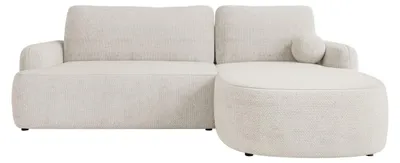 Produktbild von MIRJAN24 Ecksofa Loridu, Wohnzimmmer L-Form mit Schlaffunktion und Bettkasten (Farbe: Flow 06, Seite: Rechts)