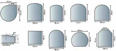 Produktbild von Glasbodenplatte 6mm dick, 100cm x 100cm, glasklar