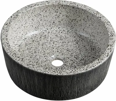 Produktbild von Sapho PRIORI Keramik-Waschbecken zum Aufsetzen, Durch. 41cm, Granit