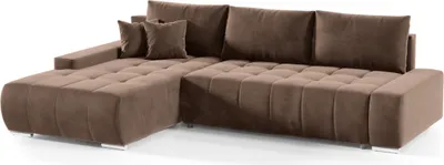 Produktbild von FEDVE Ecksofa Eckcouch DHAKA L Form Sofa mit Schlaffunktion Bettkästen Couch Sofagarnitur Links
