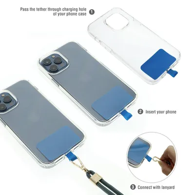 Immagine prodotto di 4smarts catena universale per telefoni cellulari PhonoLace nero onice (540489)
