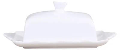 Obrázok produktu pre Maselnica, porcelán, biela, štýl vidieckej chalupy