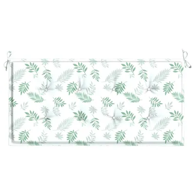 Obrázek produktu pro vidaXL Zahradní lavička Leaf Pattern 120x50x3 cm Oxford Fabric