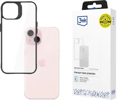 Produktbild von 3mk Schutzhülle Armor Case+ Cover für Apple iPhone 15 transparent  Backcover