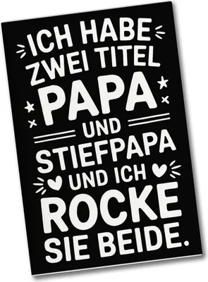 Produktbild von Papa und Stiefpapa Souvenir Souvenir Magnet