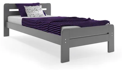 Produktbild von BMS Jugendbett Dallas Graphit mit Matratze 90x200 cm