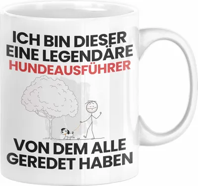 Produktbild von Hundeausführer Geschenk Tasse Lustige Geschenkidee Geburtstag für Hundeausführer Ich Bin Dieser Legendäre Hundeausführer Von Dem Alle Geredet Haben Kaffee-Becher (Weiß)