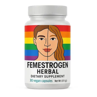 Immagine prodotto di FEMESTROGEN HERBAL – 30 capsule vegane | Integratore alimentare per il benessere femminile