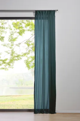 Produktbild von Schlaufenschal Pure Blickdicht Gardinen Vorhänge 1er Set Farbe: Moonlightblue, Größe: 135x300 cm