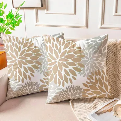 Produktbild von Kissenbezug Samt Beige 50x50 cm 2er Set