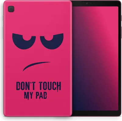 Produktbild von Hülle für Huawei Tablet Cover Case Silikon Schutz Schutzcover Abdeckung Motiv, Modell wählen:Huawei MatePad T8 8.0, Motiv auswählen:Dont Touch My Pad Pink