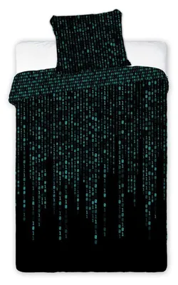 Productafbeelding van Beddengoedset 140x200 cm + 70x90 cm, "Digits" design.Beddengoedset 140x200 cm + 70x90 cm - "Digits" design