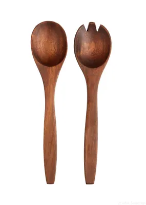 Produktbild von ASA Selection wood Salat Besteck Akazie Massiv, 2-tlg., Salatbesteck, Salatgabel, Salatlöffel, Akazienholz, Braun, 93920970