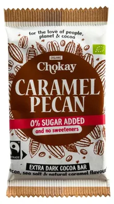 Zdjęcie produktu dla Kakaotafel - Karmelowa czekolada z orzechami pekan i solą morską, 70g
