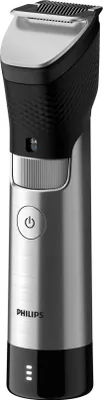 Zdjęcie produktu dla Philips Beard trimmer 9000 Prestige BT9810/15 Trymer do brody, Czarny, Srebrny, 0,4 mm, 1 cm, Stal nierdzewna, Bateria, 120 min