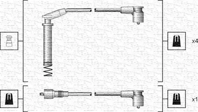Produktbild von MAGNETI MARELLI 941318111154 Zündkabelsatz Zündleitungssatz für OPEL Astra F CC (T92) Astra F Caravan (T92) Astra F Limousine (T92) Astra F Classic CC