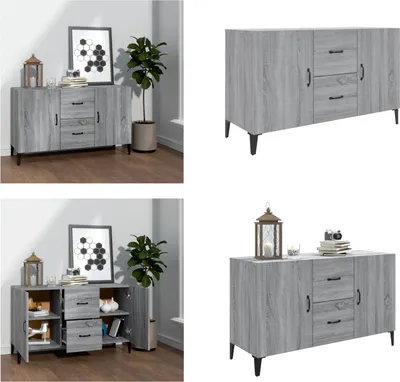 Produktbild von vidaXL Sideboard Grau Sonoma 100x36x60 cm Holzwerkstoff - Sideboard - Sideboards - Schrank - Lagerschrank