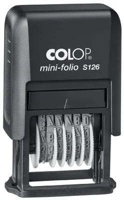 Produktbild von COLOP Ziffernstempel Mini-Folio S 126 6-stellig schwarz