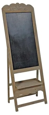Produktbild von Casa Padrino Barock Gastronomie Tafel mit Ständer, Schreibtafel aus Holz, Antik-Look, braun