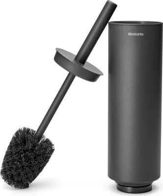 Zdjęcie produktu dla Brabantia 303821, Szczotki toaletowe i uchwyty, Czarny, Stal, 96 mm, 110 mm, 420 mm
