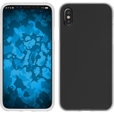 Produktbild von PhoneNatic Case kompatibel mit Apple iPhone X / XS - weiß Silikon Hülle matt Cover