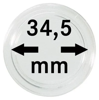 Produktbild von Lindner 2251345 Münzkapseln 34,5 mm-100er Pack