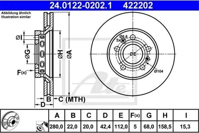Zdjęcie produktu dla Tarcza Hamulcowa Audi Tył A8 2,8-6,0 Quattro 02-10