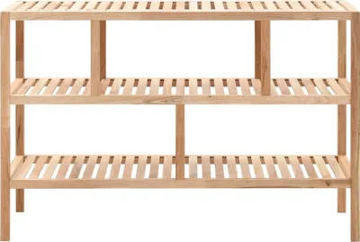 Immagine prodotto di Scaffale da Bagno in Legno Massello di Noce 100x40x65 cm