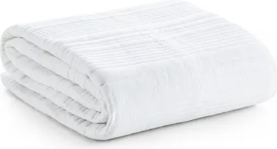 Produktbild von EUROFIRANY | Tagesdecke - Bettdecke - 170 x 210 cm -  weiß - Bettüberwurf