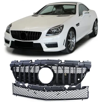 Produktbild von Sport Kühlergrill Schwarz Glanz passend für Mercedes SLK R172 Vorfacelift 11-15