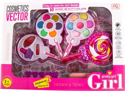Produktbild von Kinder Schminkset Make-up Set Mädchen Lidschatten Kosmetikkoffer Spielzeug Bunt