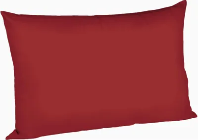 Produktbild von fleuresse Mako Satin Kissenbezug Colours Uni 40x60 cm Bordeaux