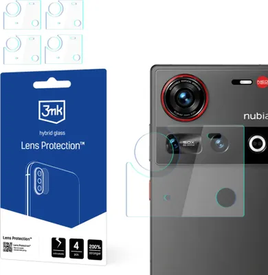 Produktbild von 3mk Hybridglas Lens Protection für Nubia Z70 UltraKamera Objektiv Kameralinse  0,16mm 6H (4 Stück)