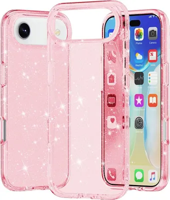 Produktbild von iPhone Air Hülle - Coverup Glitzer TPU Back Cover - Rosa