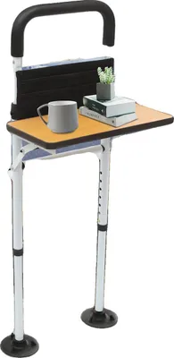 Obrázok produktu pre Zábradlie postele, prémiová uhlíková oceľ, maximálna nosnosť 150 kg, nastaviteľná výška od 76 do 91 cm