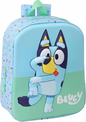 Produktbild von Safta Bluey 3d Mini 6l 32x43x14 Cm Rucksack Blau  Kinder Blau One Size