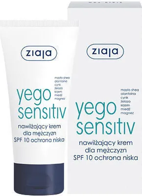 Obrázek produktu pro Hydratační krém pro muže SPF 10 Yego Sensitive 50 ml