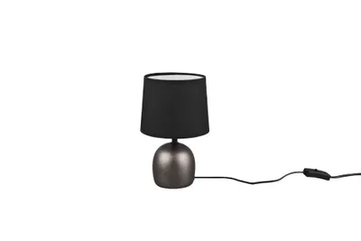 Immagine prodotto di Lampada da tavolo MALU nichel anticato-nero 1xE14x40W Vetroceramica / gesso dim.: 26x16x16 cm IP20 RL