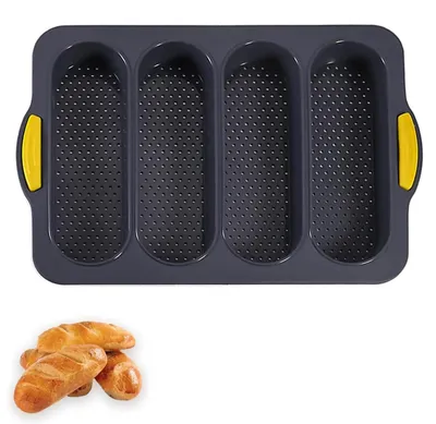 Immagine prodotto di Stampi in silicone per panini – Rivestimento antiaderente, set da 9
