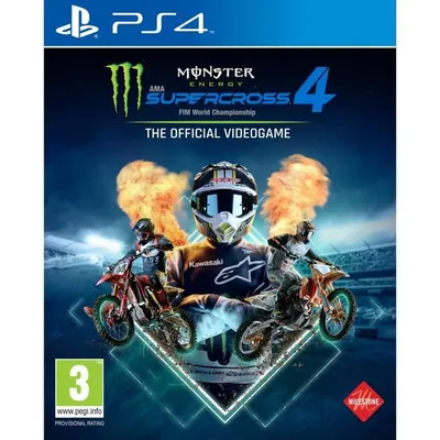 Produktbild von Milestone Srl Monster Energy Supercross – The Official Videogame 4, PlayStation 4, Multiplayer-Modus, E (Jeder), Physische Medien