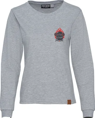 Produktbild von Spirit Motors Awesome Alexis Damen Longsleeve grau M