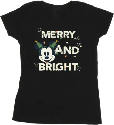 Produktbild von Disney - "Merry & Bright" T-Shirt für Damen BI48835 (L) (Schwarz)