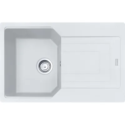 Immagine prodotto di FRANKE URBAN UBG 611-78 lavello in GLACIER con selettore centrale in acciaio inox / dimensioni del foro 760 x 480 mm R15 / lavello in granito