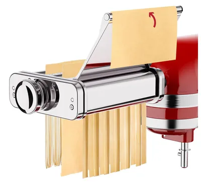 3-in-1 Pastahilfe aus Edelstahl, 8 Dickenstufen, für Küchenmaschinen