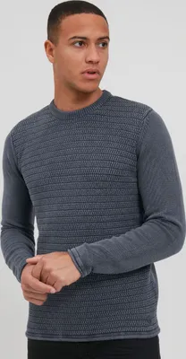 Produktbild von BLEND BHTaavi Herren Strickpullover Grobstrick Pullover aus 100% Baumwolle