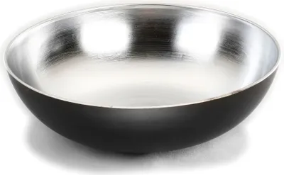 Produktbild von Deko Schale 30cm Kunststoff Schwarz / Silber